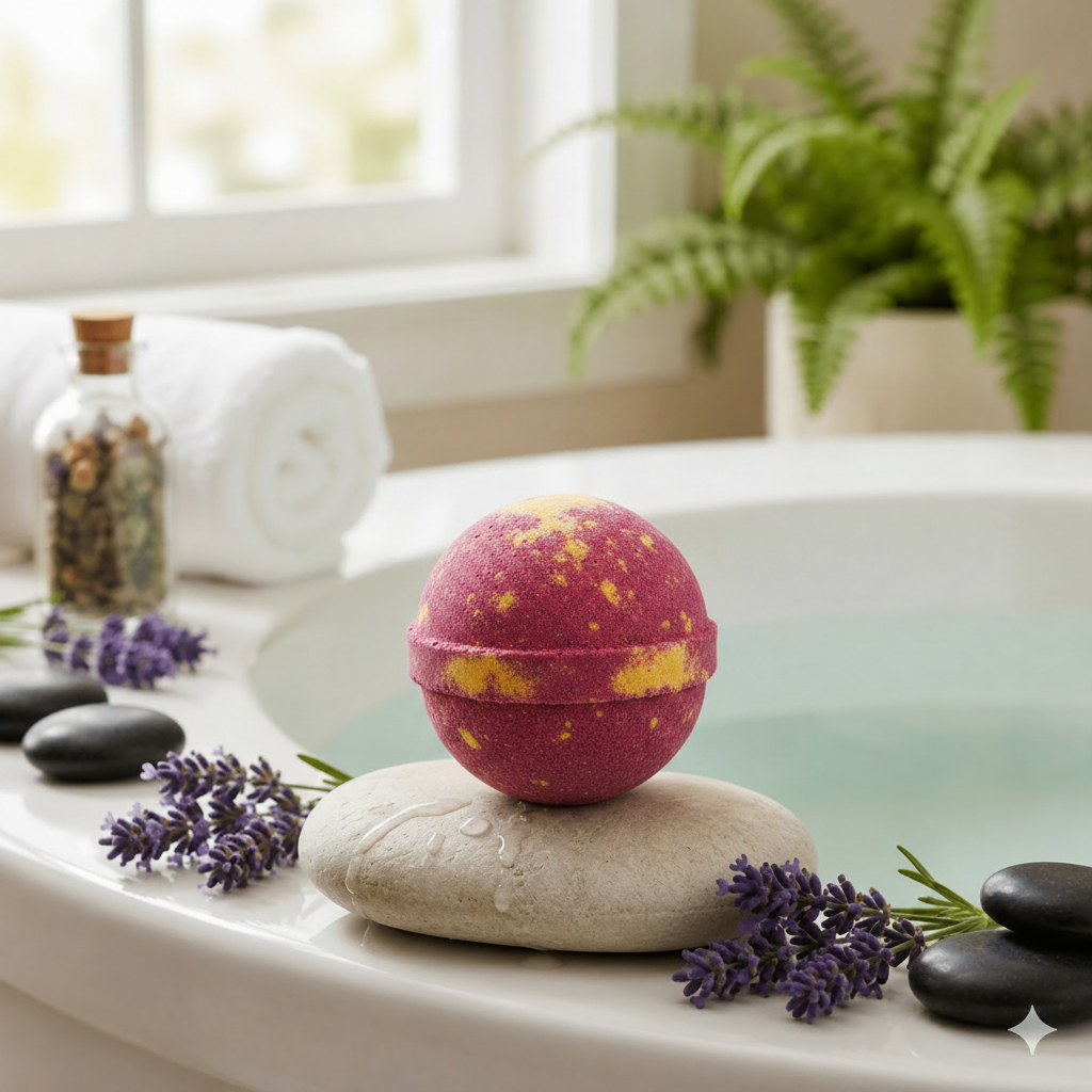 Almond Cherry - Bath Bomb