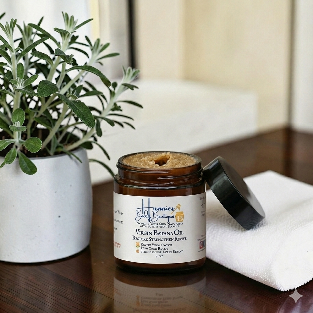 100% Pure Batana Oil for Hair Growth, Hair Repair & Scalp Care