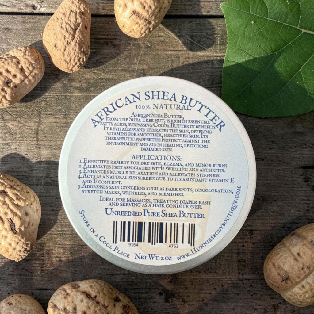 Organic African Shea Butter - Unscented -  2 oz