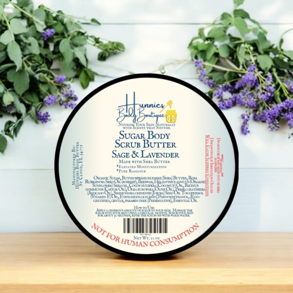 Sage & Lavender Sugar Body Scrub Butter